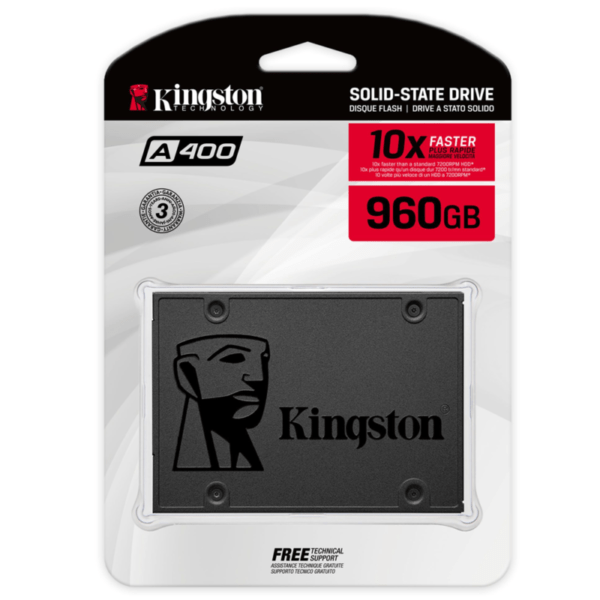 Disco Sólido Kingston 960GB A400 SATA 2,5"
