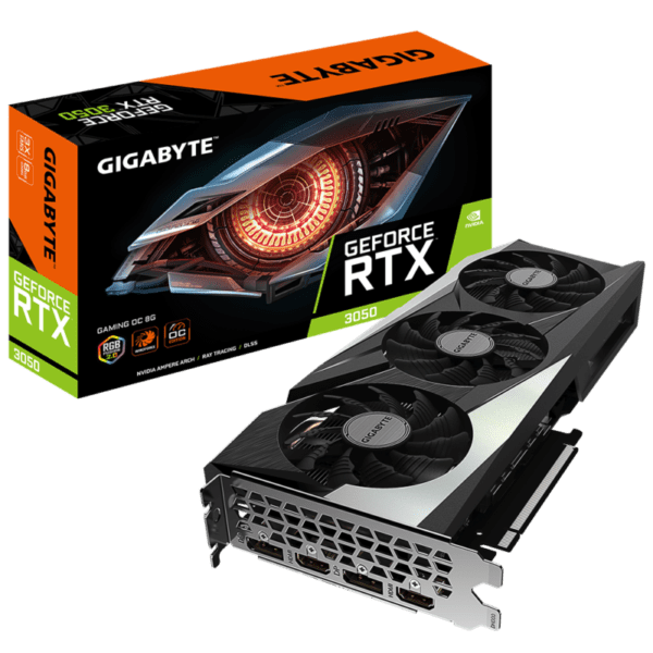 Placa de Video GIGABYTE RTX 3050 8GB GAMING OC