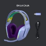 Auriculares Inalámbricos Logitech G733 Lightsync RGB Lila - Imagen 2