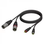 Cable De Audio De 2 XLR Macho A 2 RCA Macho 3 M - ADAM HALL KCREF7013