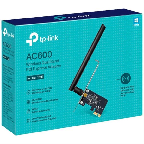Adaptador WiFi TP-Link PCI Archer T2E AC600 Dual Band High Gain