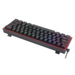 Teclado Inalámbrico Redragon Fizz Pro Black Switch Rojo Español RGB - Imagen 2
