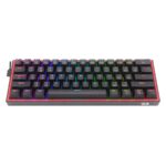 Teclado Inalámbrico Redragon Fizz Pro Black Switch Rojo Español RGB