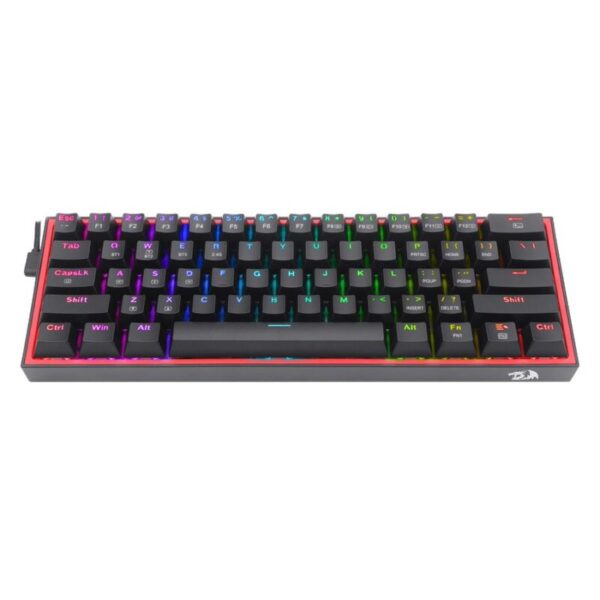 Teclado Inalámbrico Redragon Fizz Pro Black Switch Rojo Español RGB