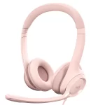 Auriculares Oficina Logitech H390 Rosa USB c/Micrófono