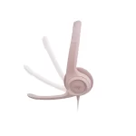 Auriculares Oficina Logitech H390 Rosa USB c/Micrófono - Imagen 3