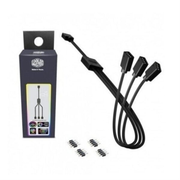 Cable Splitter CoolerMaster RGB 3 A 1 para Coolers de Gabinete