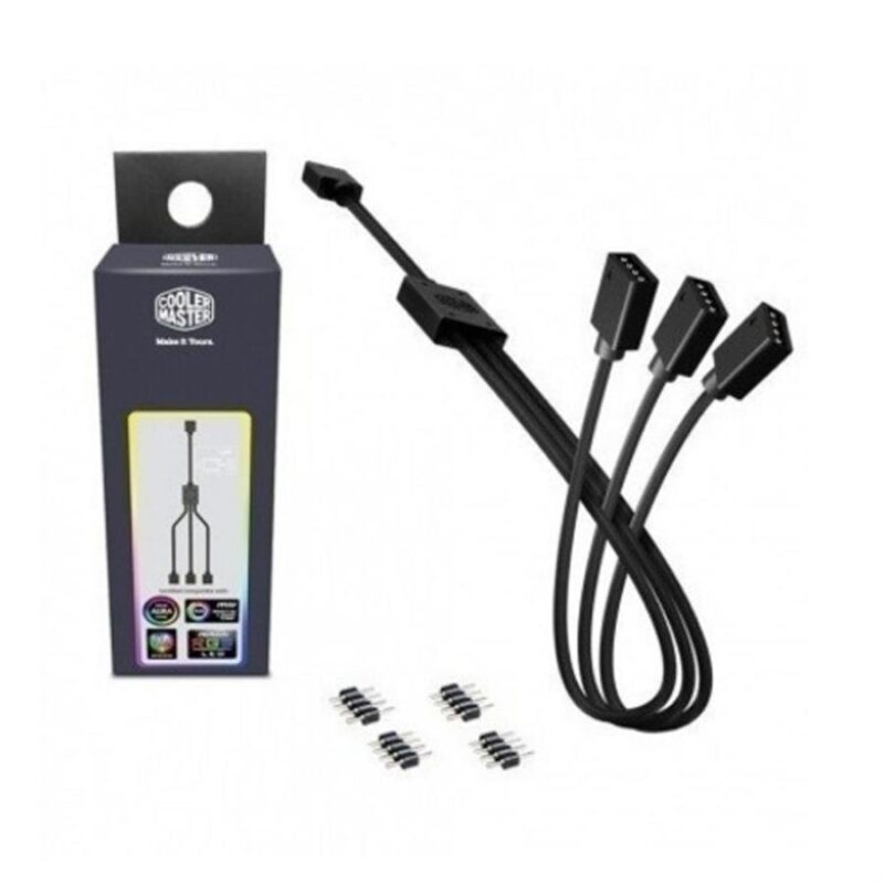 1073-producto-11-1777 Cable Splitter CoolerMaster RGB 3 A 1 para Coolers de Gabinete - Imagen 1