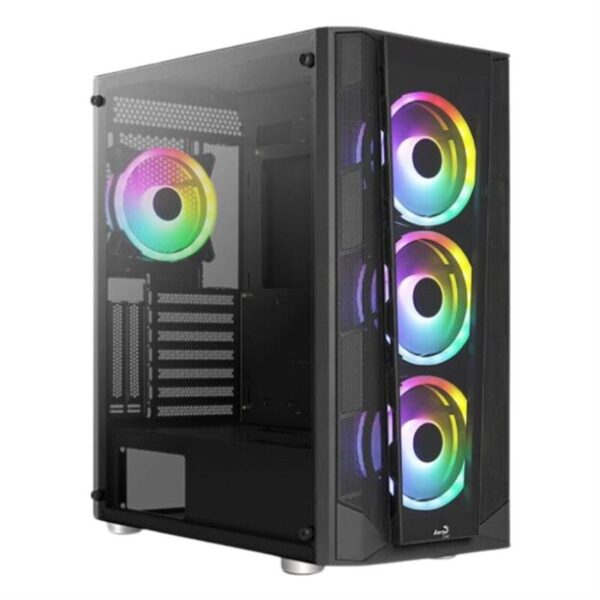 Gabinete Gamer Aerocool Prism ARGB G-BK-V3 (4 Coolers ARGB)