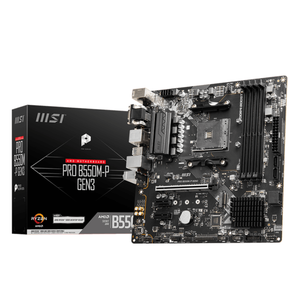 Motherboard MSI PRO B550M-P DDR4 AM4 (Series 3000/4000/5000)