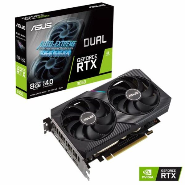 Placa de Video Asus RTX 3050 Dual Auto Extreme 8Gb GDDR6