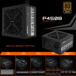 Fuente Gamer Gigabyte 450W Certificada 80 Plus Bronce - Imagen 4