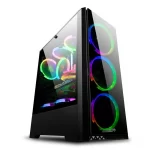 Gabinete Gamer Sentey T20 RGB 4 Fanes Frente y Lat Vidrio