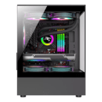 Gabinete Gamer Sentey H10 Vidrio Templado s/Coolers Negro - Imagen 2