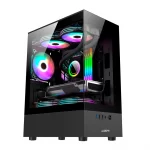 Gabinete Gamer Sentey H10 ARGB Vidrio Templado 5 Coolers Negro