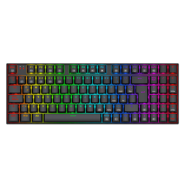Teclado Mecánico Redragon Ziggs Negro Switch Red Cableado