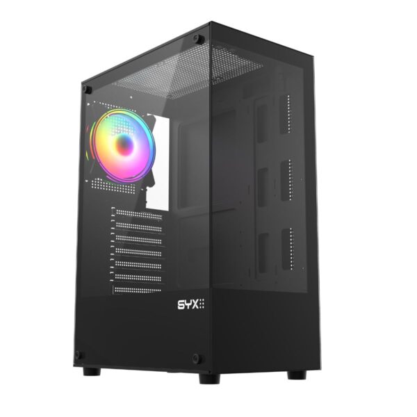 Gabinete Gamer Syx EQS11 Black 1 Cooler ARGB ATX