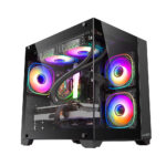 Gabinete Gamer Sentey A10 Black 5 Coolers GS-8000 Vidrio Templado Lateral
