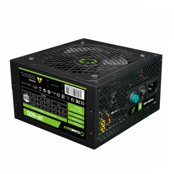 Fuente Certificada Gamemax 600W 80 Plus Bronce VP-600
