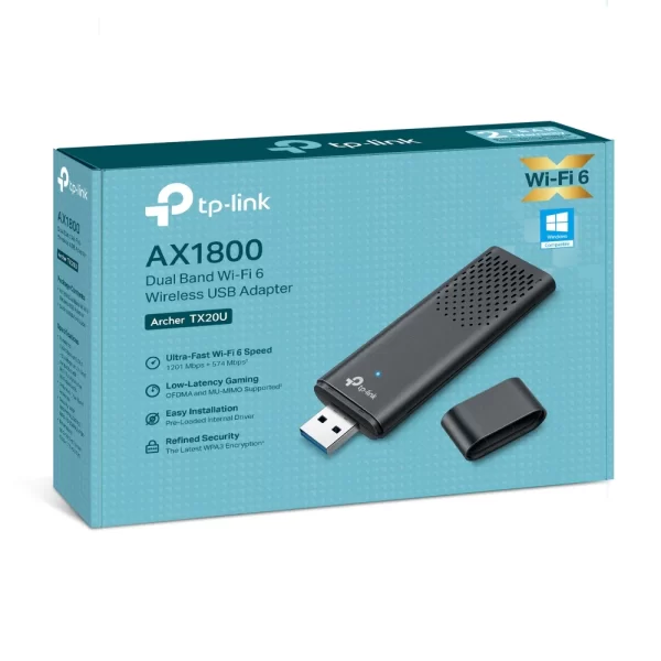 Placa de Red TP-Link Archer TX20U AX1800 WiFi6