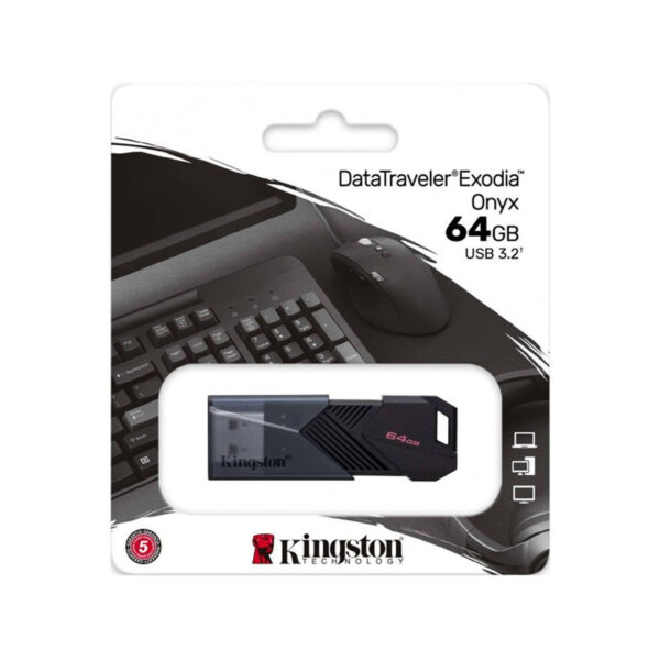 Pendrive Kingston 64GB Exodia Onyx Gen 1 3.2