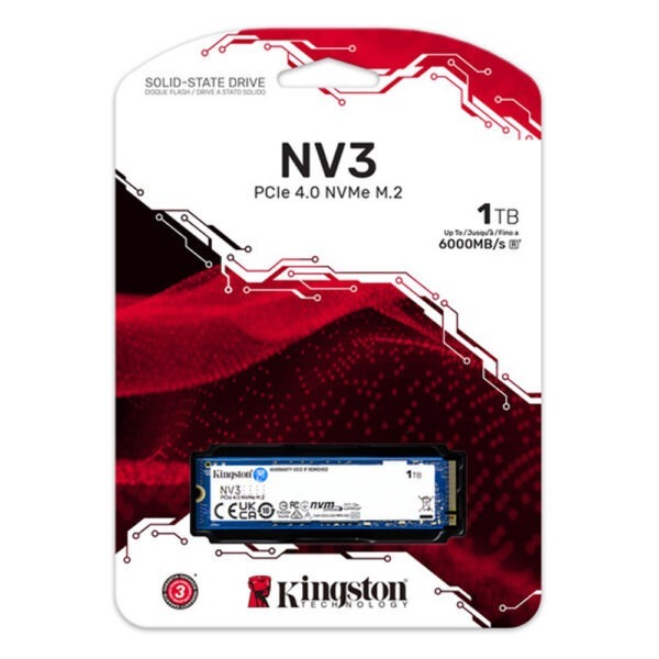 Disco SSD Kingston 1TB NV3 NVMe Gen 4 2280