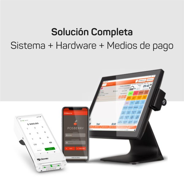 Kit para Negocio Computadora + Sistema Posberry + Clover + Estabilizador