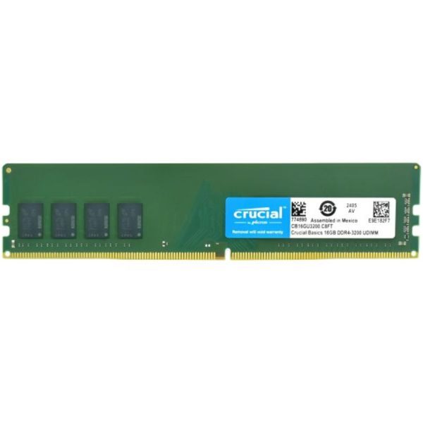 Memoria RAM Crucial PC Basics DDR4 8GB 3200MHz UDIMM