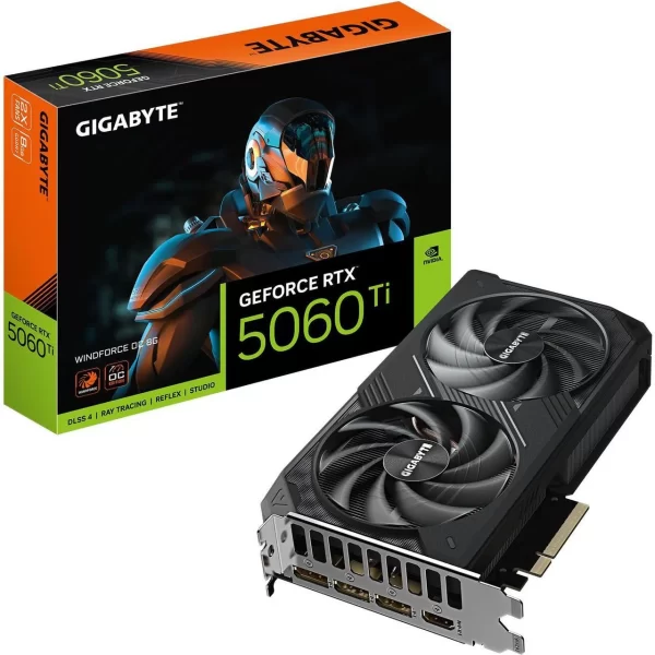Placa de Video Gigabyte RTX 5060ti 8GB Windforce DLSS4