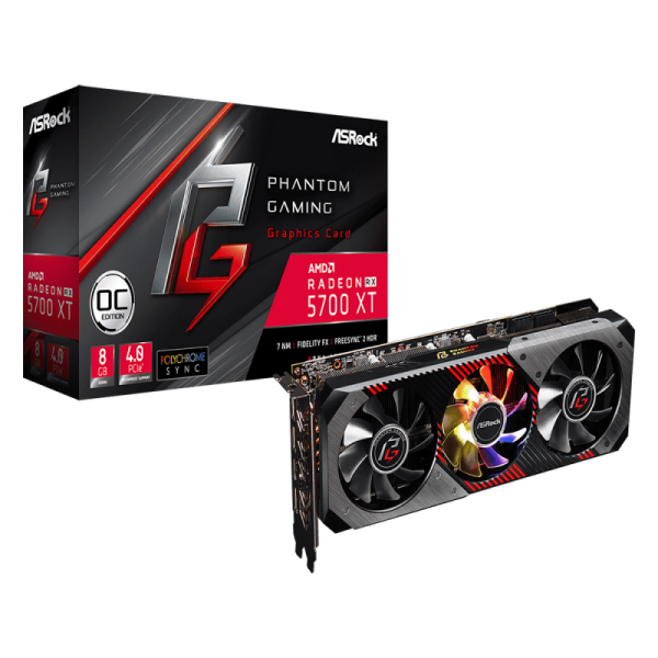Placa de Video AMD Radeon RX 5700 XT Phantom Gaming D 8G OC