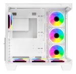 Gabinete Gamer Sentey Bearer Pro White 7 Coolers ARGB c/ Control Remoto - Imagen 2