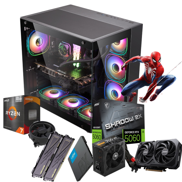 PC PRO | Ryzen 7 5700 16GB 1TB SSD RTX 5060 8GB 700W 80 Plus Bronce (Reserva)