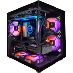 Gabinete Gamer Sentey Zeus Black 5 Coolers ARGB Vidrio Templado