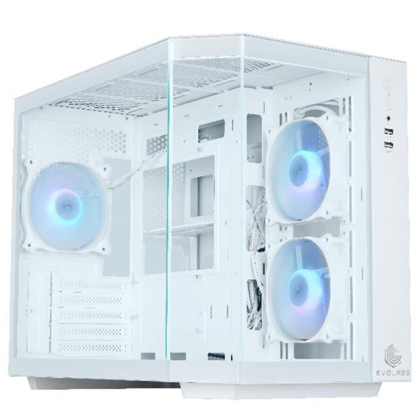 Gabinete Gamer EvoLabs Primacy White c/ Coolers ARGB