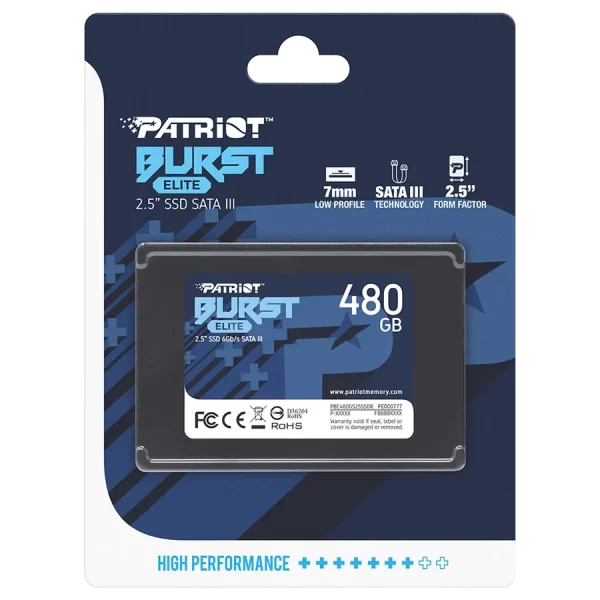 Disco Sólido Patriot 480GB Burst Elite 2.5" SATA 3