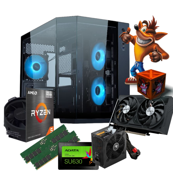 PC PRO POTENTE | Ryzen 5 5500 16GB 480GB SSD RTX 5050 8GB 600W 80 Plus Bronce (Reserva)